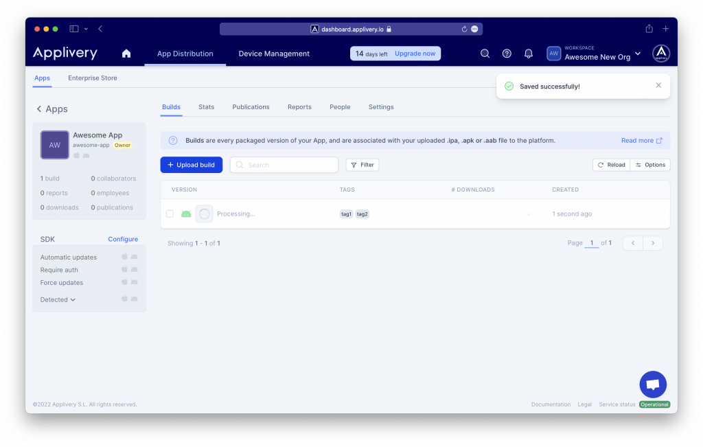 build-processing | Applivery | Applivery