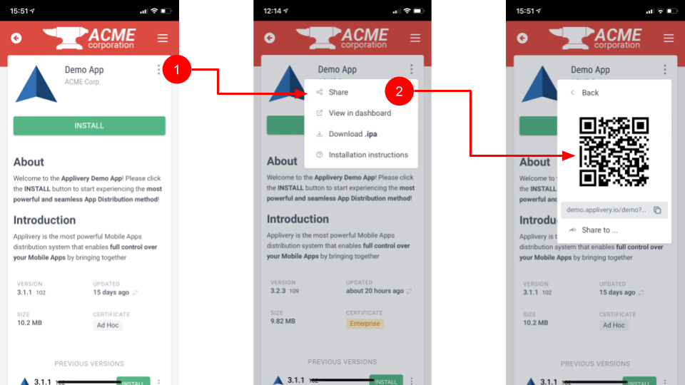 share-tutorial | Applivery share-tutorial