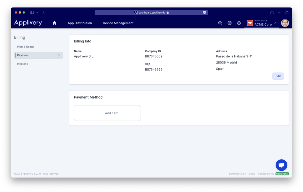 payment | Applivery | Applivery