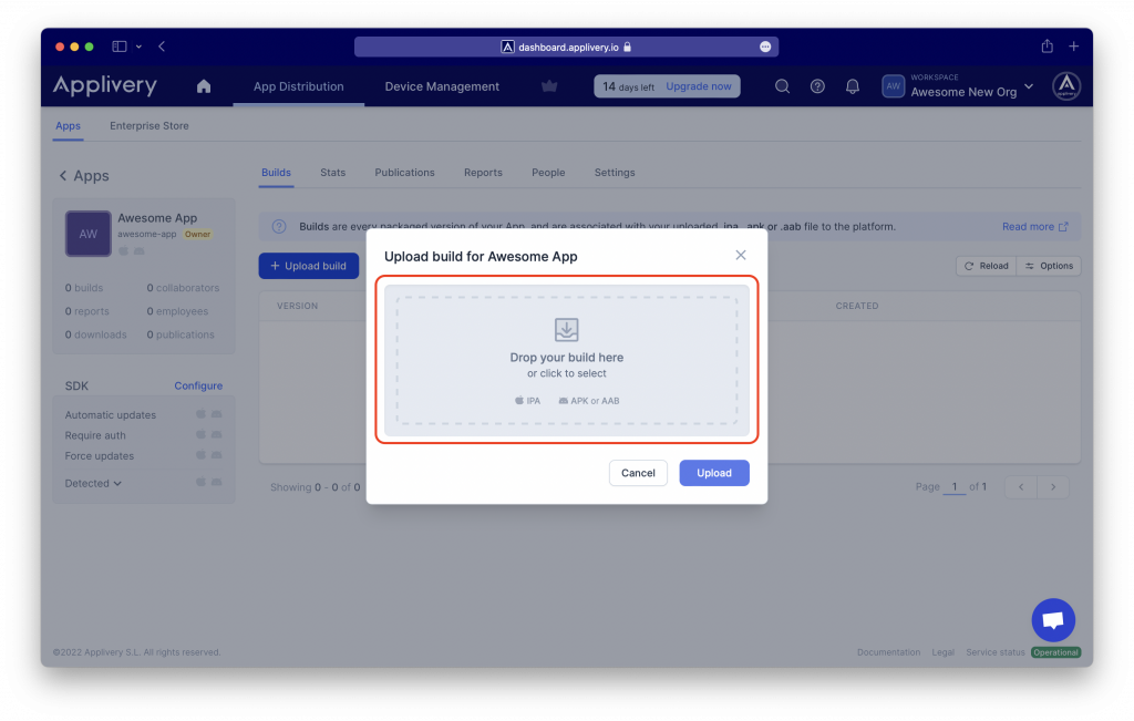 select-file | Applivery | Applivery