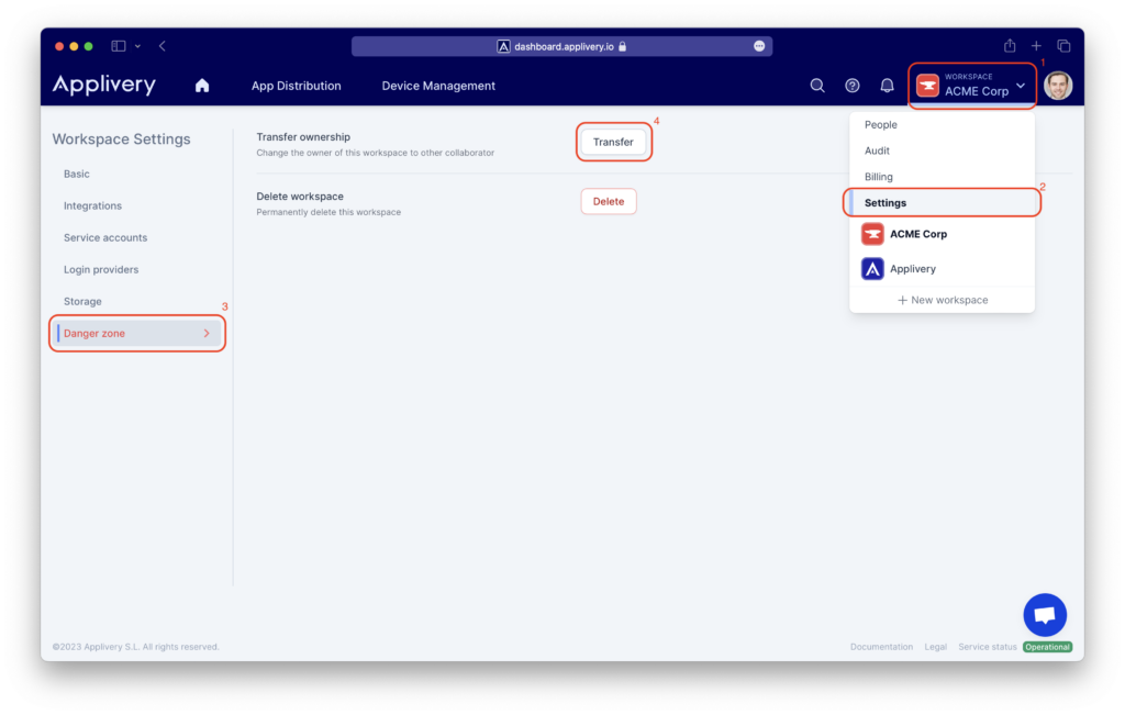 transfer | Applivery | Applivery