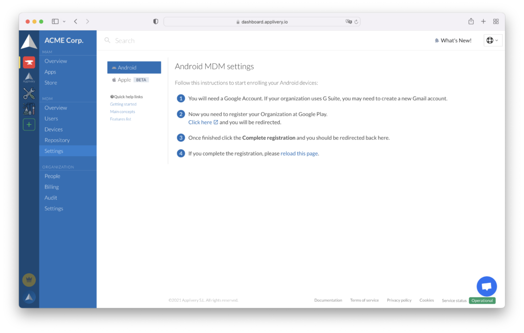 applivery-android-mdm-enterprise | Applivery