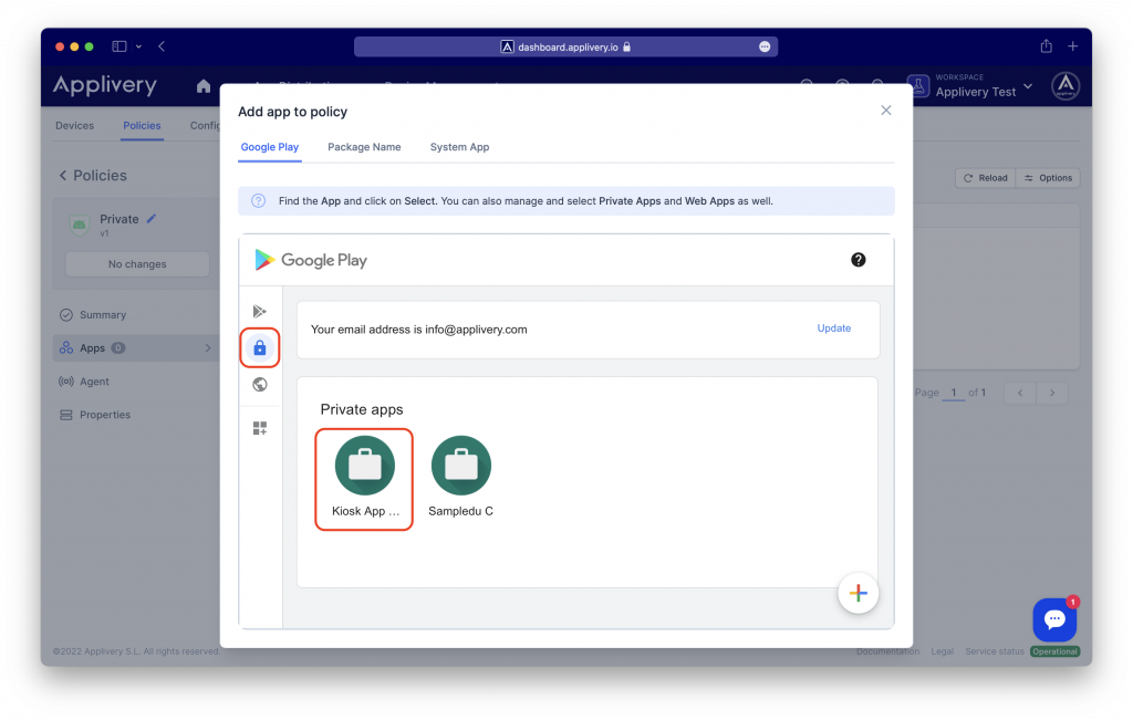 update-private-app | Applivery | Applivery