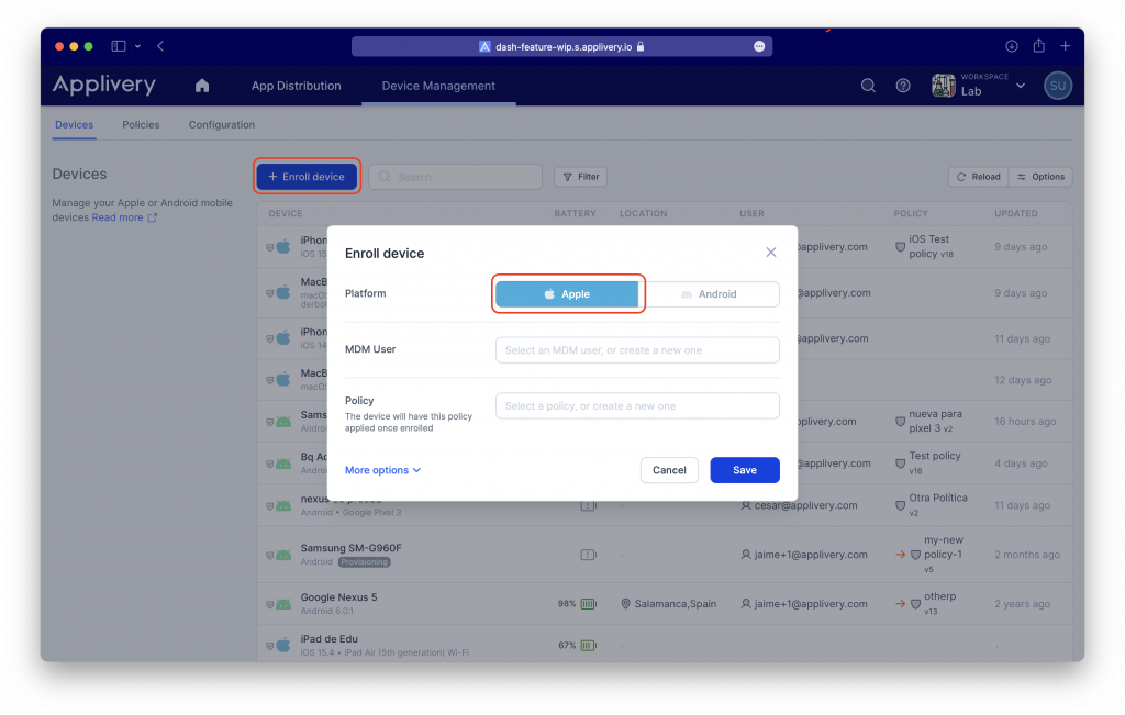 applivery-apple-enrollment | Applivery | Applivery