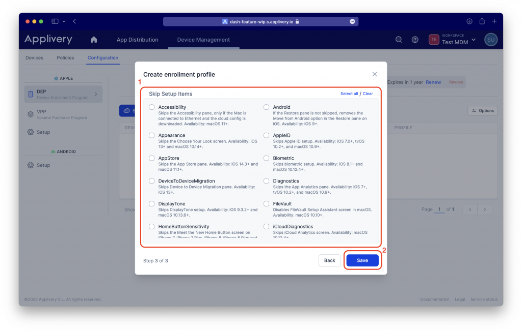 applivery-dep-create-enrollment-step4 | Applivery | Applivery