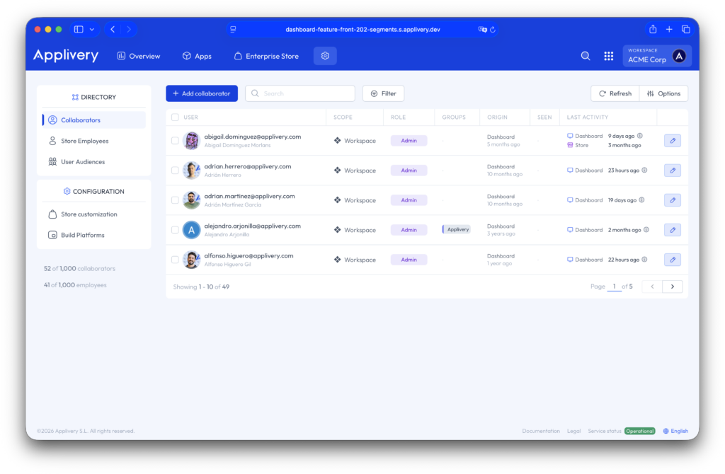app distribution collaborators
