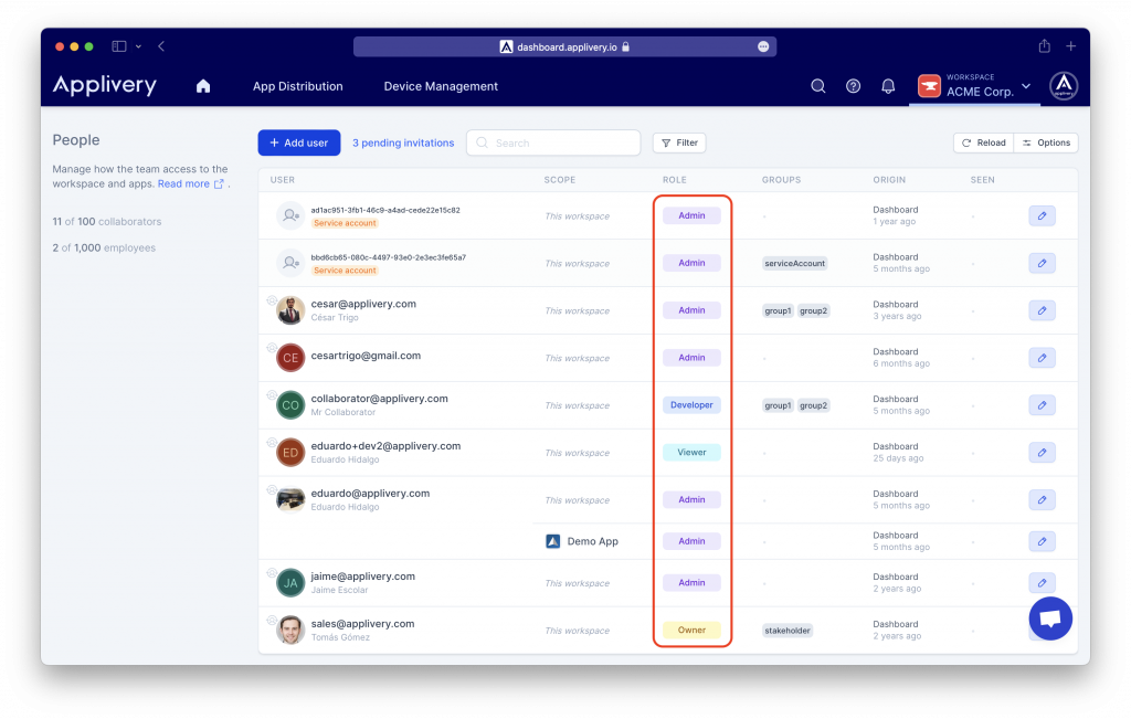 organization-user | Applivery | Applivery