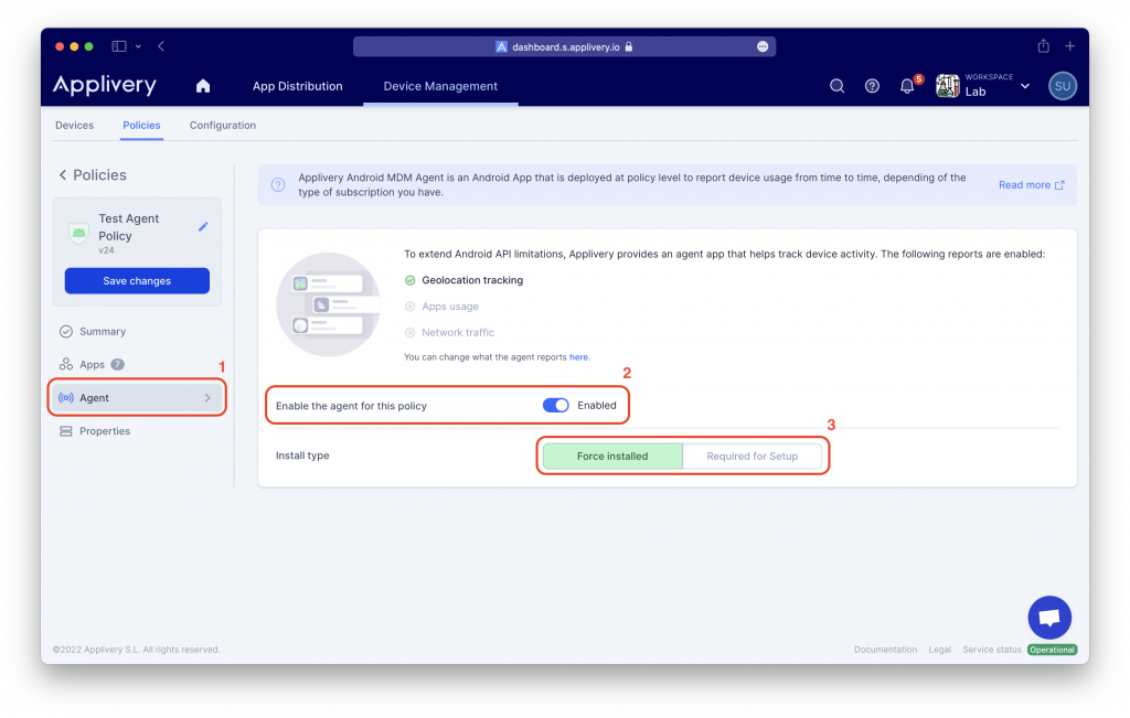 activate-agent | Applivery | Applivery