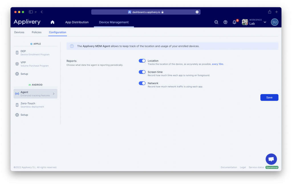 agent-config | Applivery | Applivery