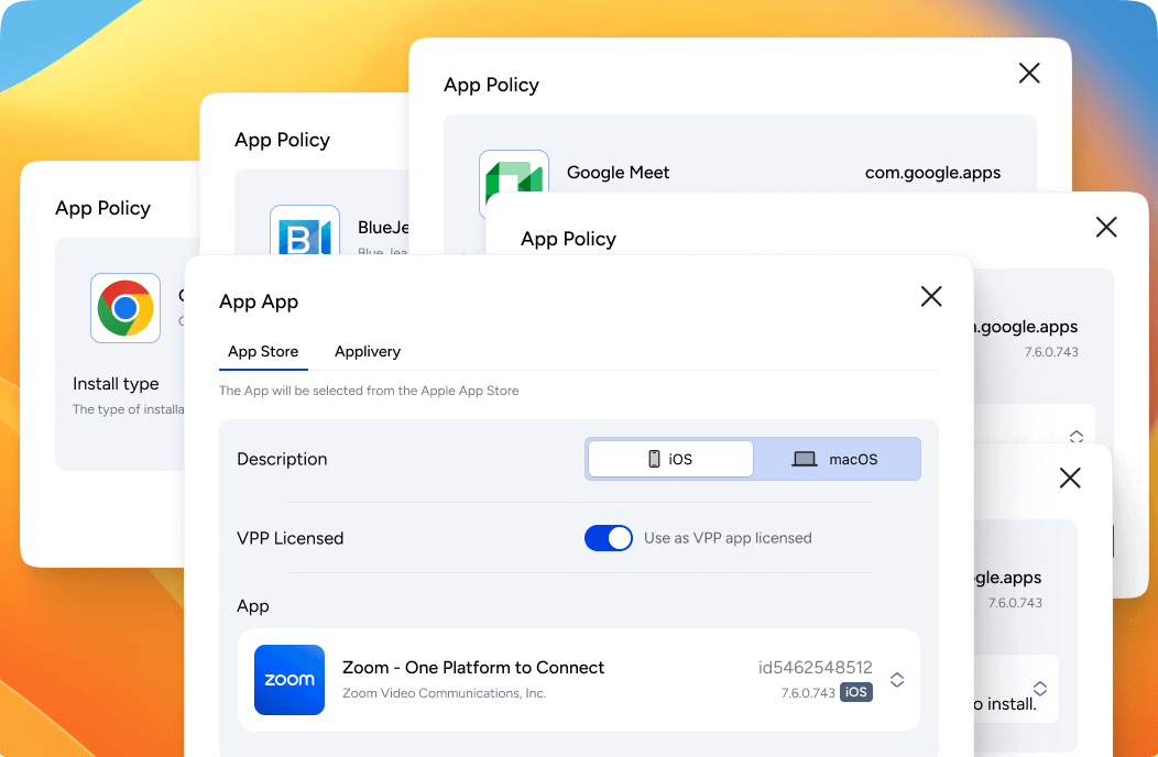 App Management Apple device management