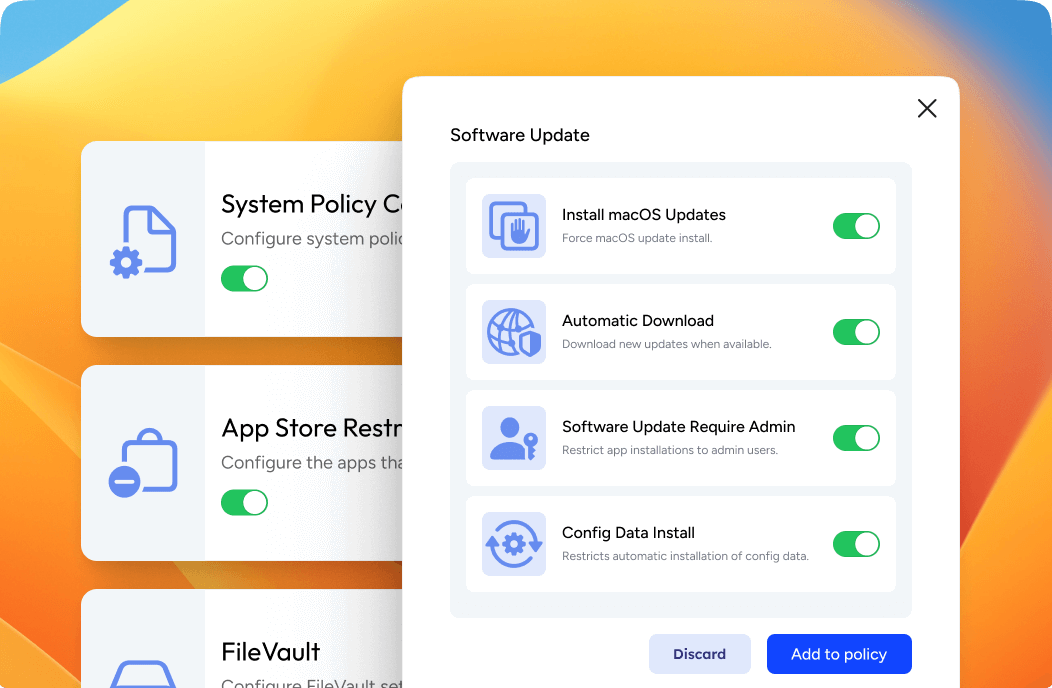 Software Update Apple Device Management mdm 1