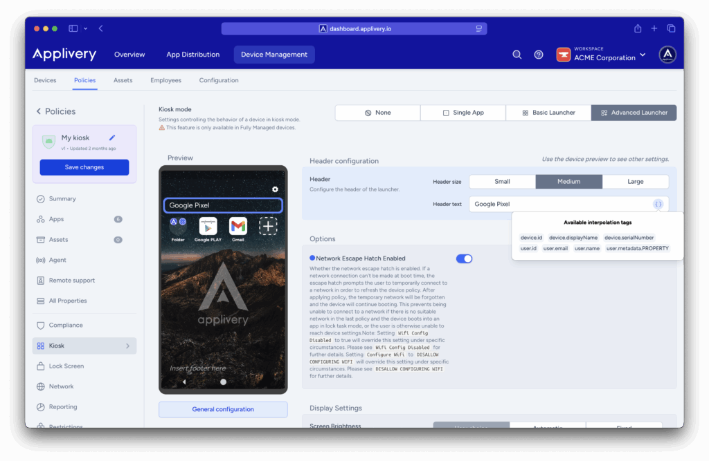 customize-header-footer