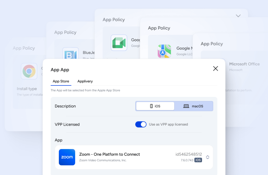 Device Management mdm android apple