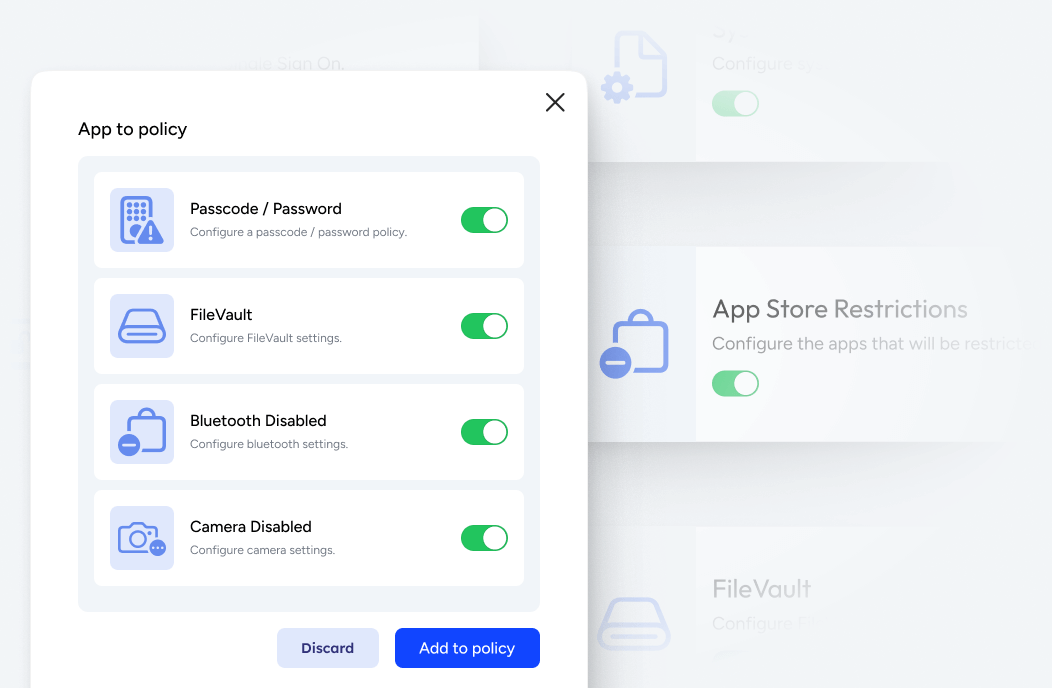 Device Restrictions android and apple mdm