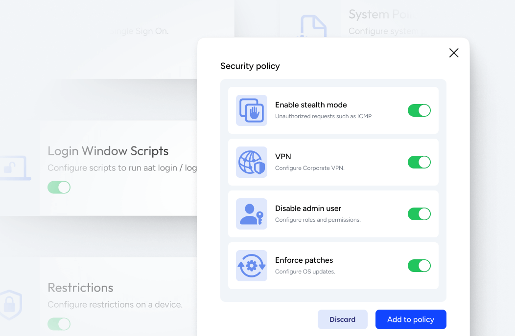 Security Policy MDM