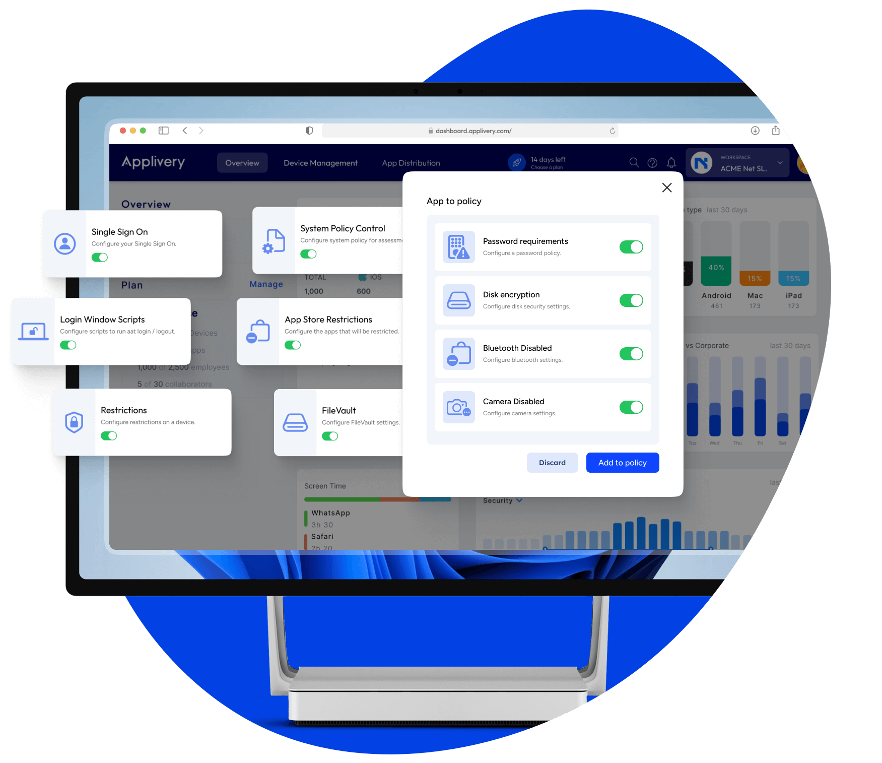 Windows device management with applivery Dashboard 1
