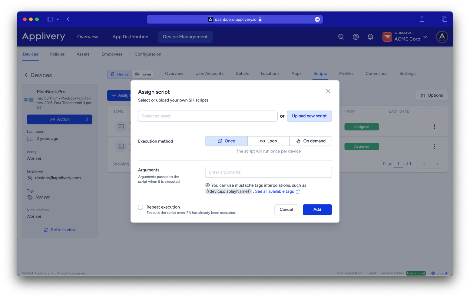 Optimize device management with Applivery: scripts, inventory ...