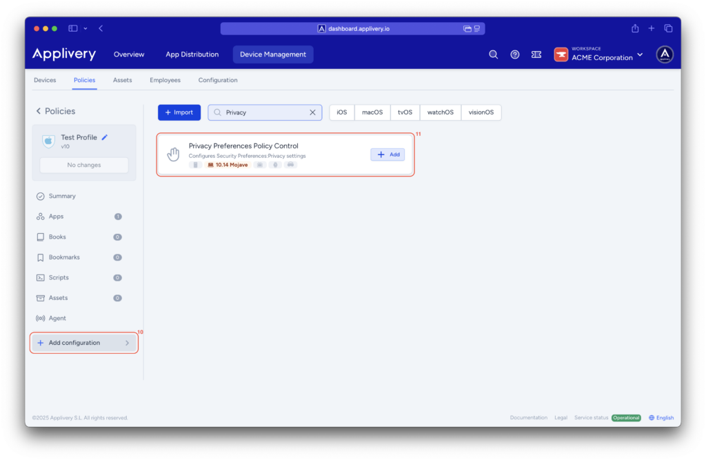 privacy-preferences-policy-control | Applivery privacy-preferences-policy-control
