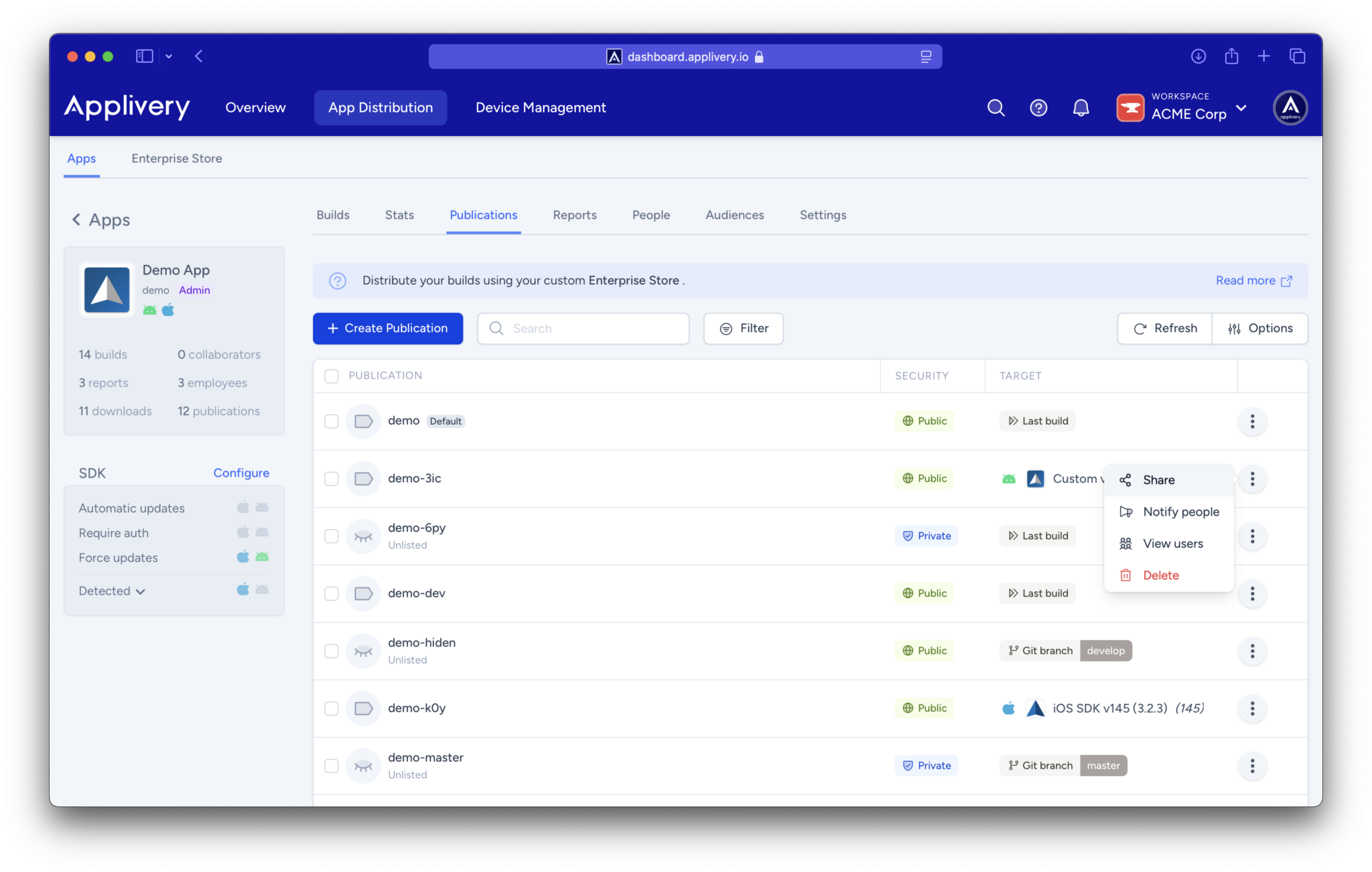 Discover the new features of Applivery in January