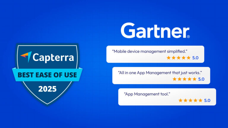 Applivery-debut-Gartner-Digital-Workplace-Summit-2025_Cover | Applivery Capterra award for Applivery