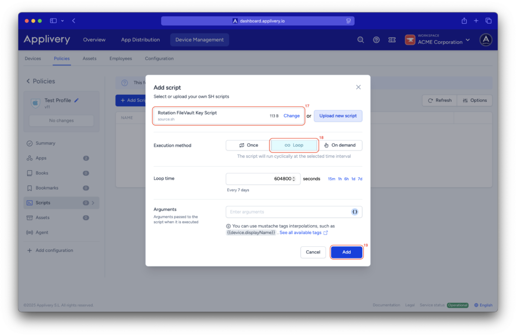 add-script | Applivery add-script