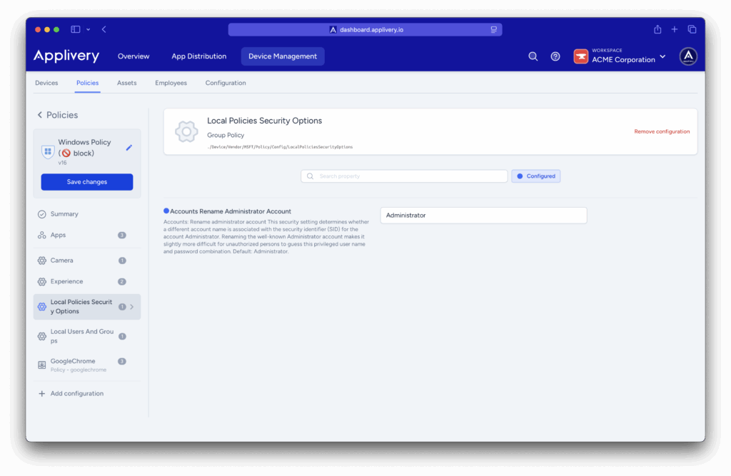 local-policies-security-options