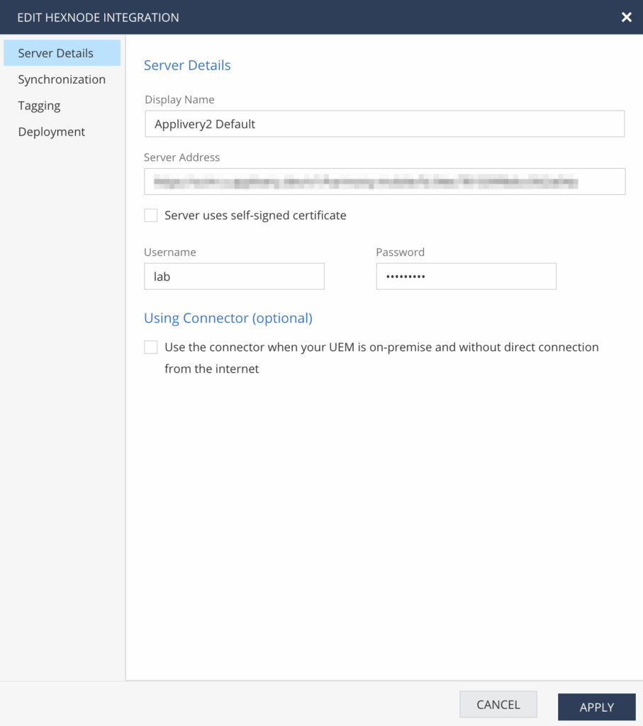 server-details | Applivery server-details