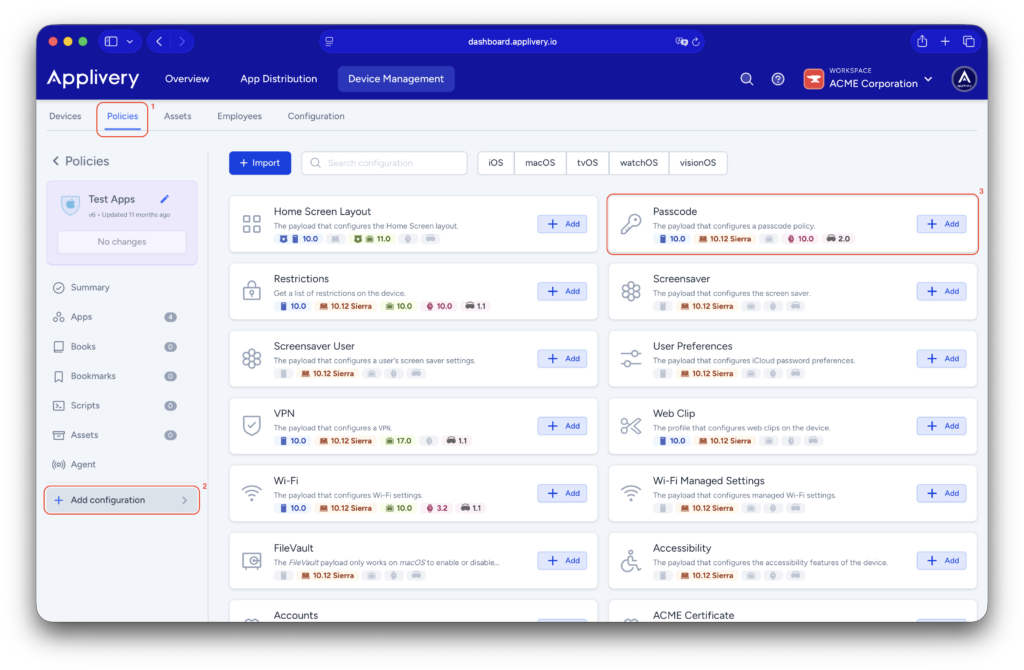 passcode-configuration