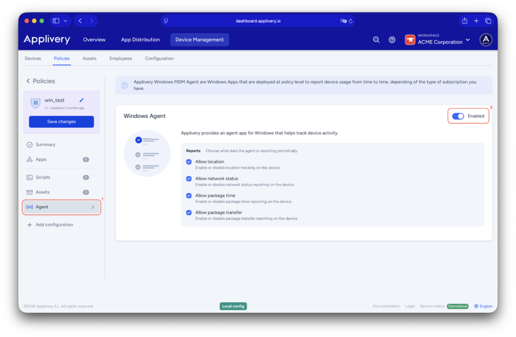 enable-windows-agent