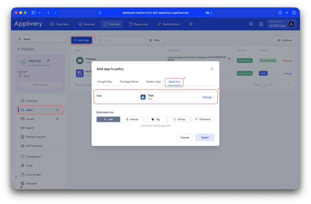 private app app distribution