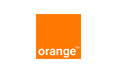 Orange logo: white lowercase 'orange' text inside an orange square on a black background.