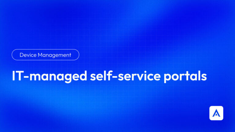IT-managed self-service portals