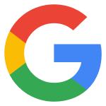 Google logo: blue, red, yellow, and green stylized 'G'.