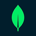 Green leaf icon on a dark blue background