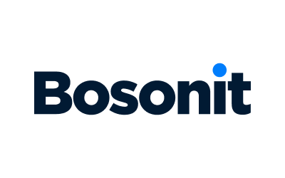 Bosonit logo with a blue dot over the 'i'.