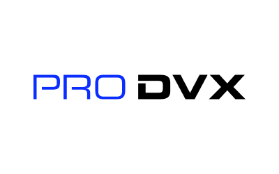 Blue 'PRO' text logo on a black background